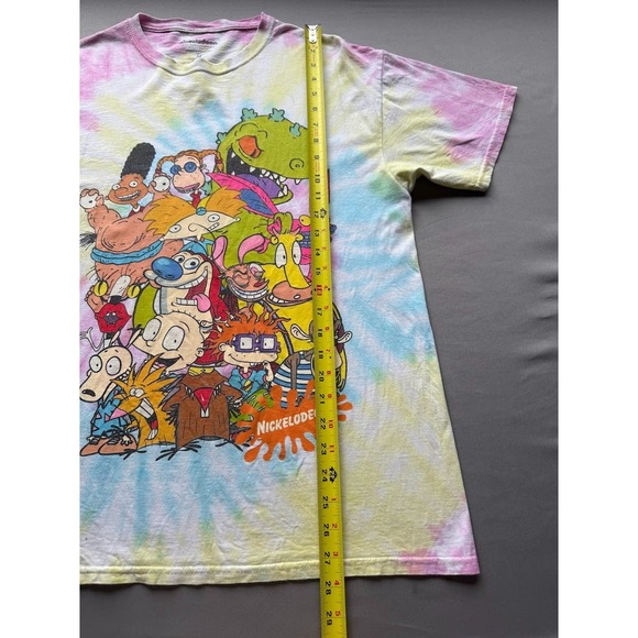 Nickelodeon 90s Cartoons T Shirt Men M Multicolor Retro Style 100% Cotton Casual - Picture 3 of 12